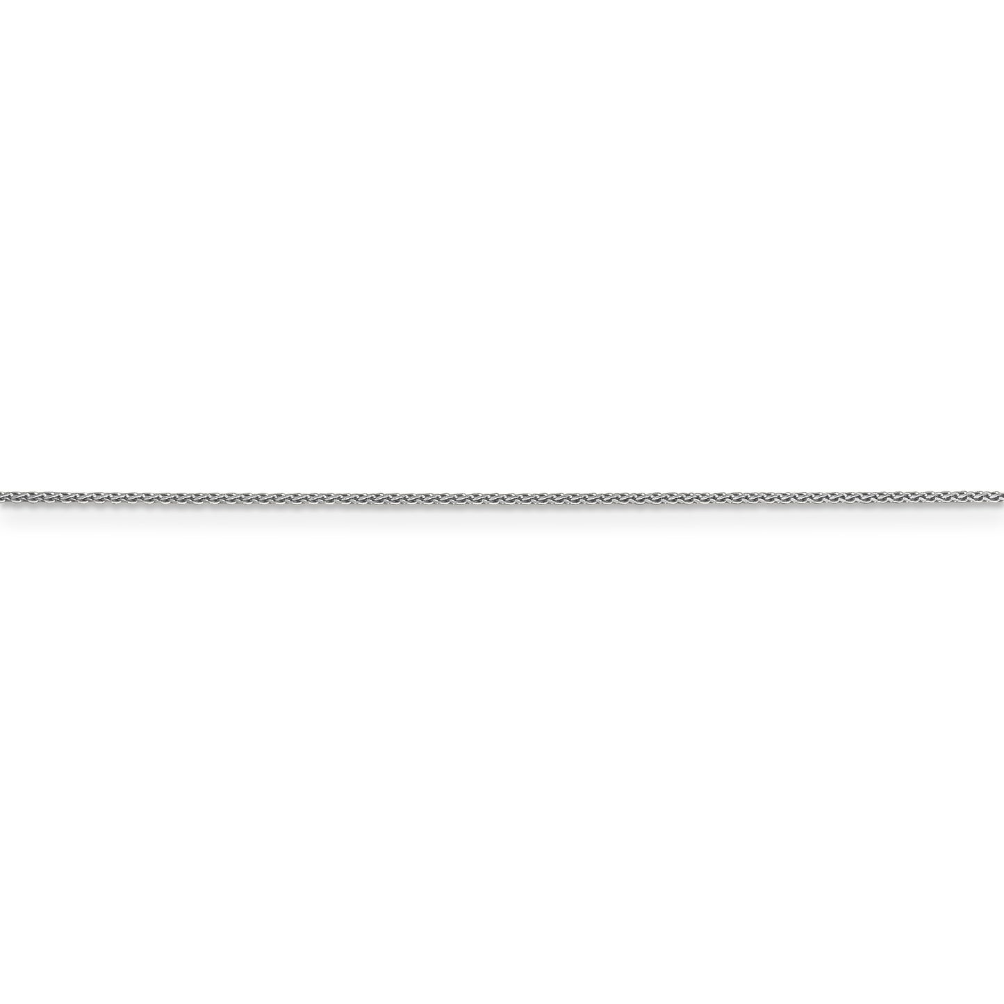 14k WG .85mm D/C Spiga with Lobster Clasp Chain - Solomon Jewelers