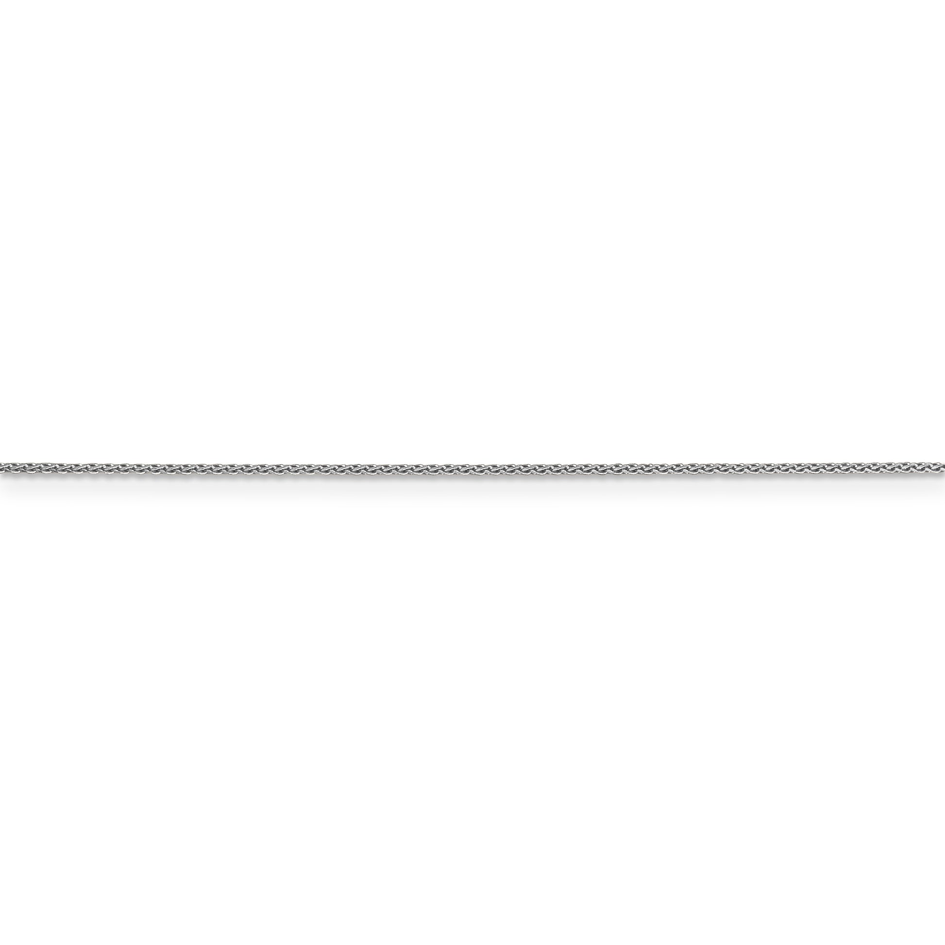14k WG .85mm D/C Spiga with Lobster Clasp Chain - Solomon Jewelers