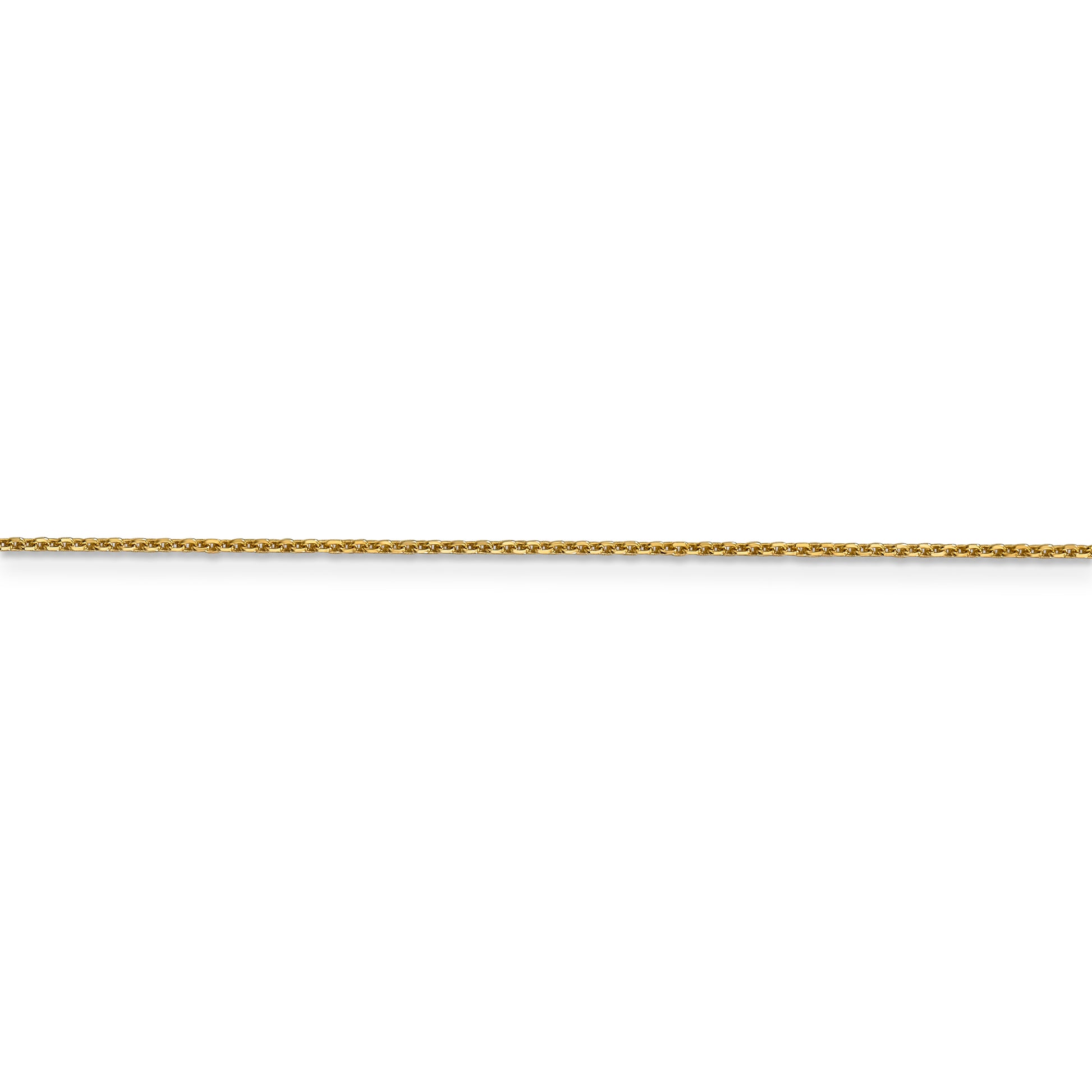 14k .95mm D/C Cable Chain - Solomon Jewelers