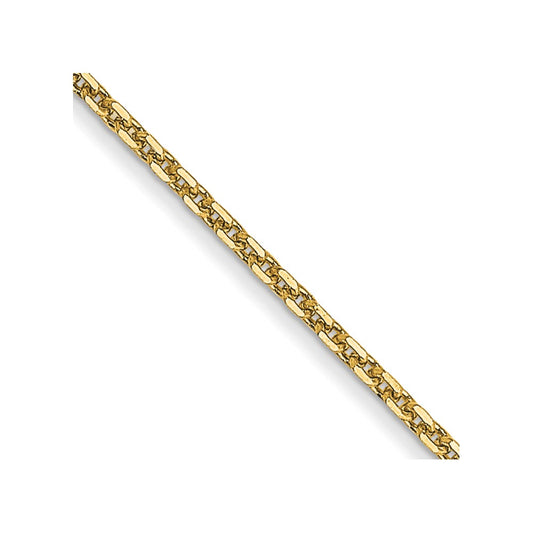 14k .95mm D/C Cable Chain - Solomon Jewelers