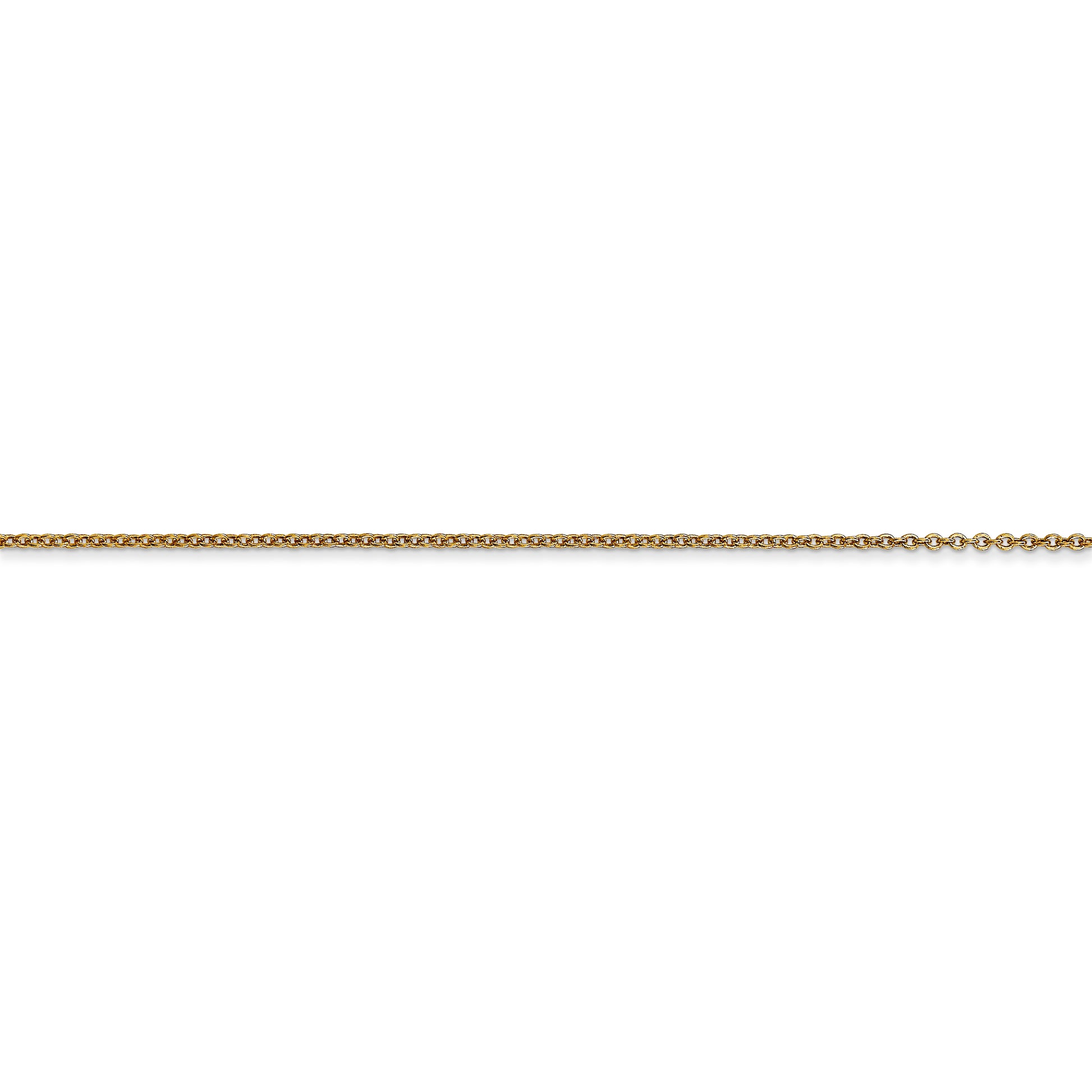 14k .9mm Cable with Lobster Clasp Chain - Solomon Jewelers