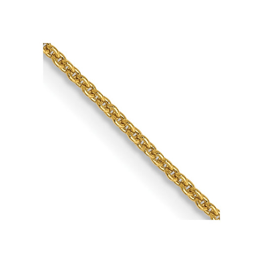 14k .9mm Cable with Lobster Clasp Chain - Solomon Jewelers