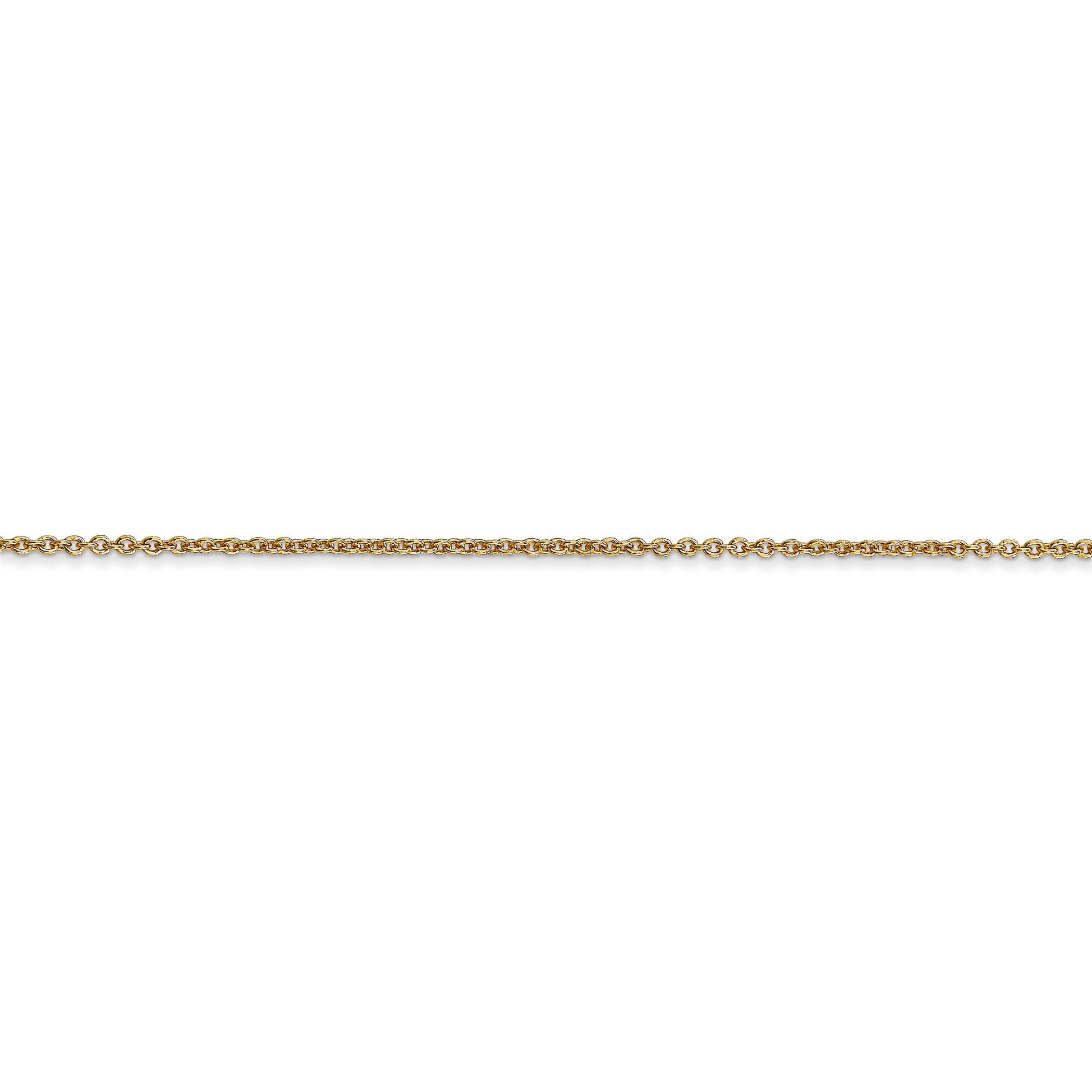 14k 1.2mm Cable Chain - Solomon Jewelers