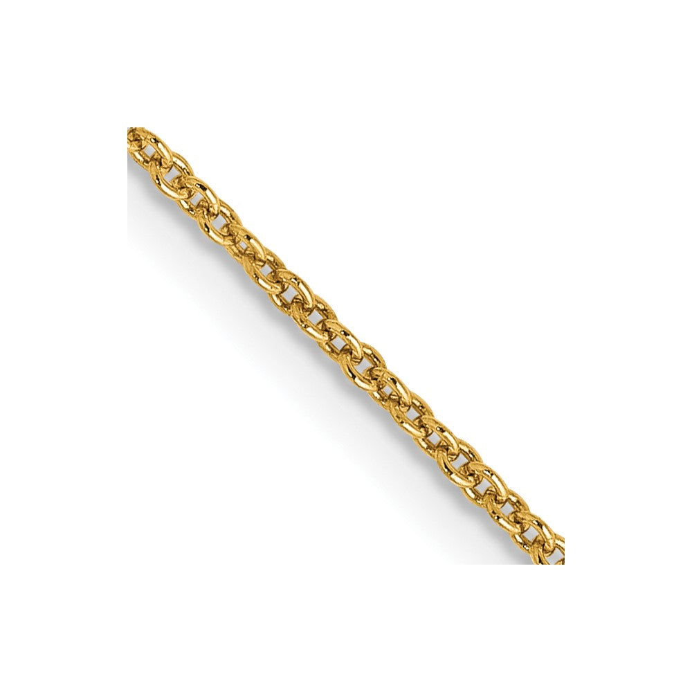 14k 1.2mm Cable Chain - Solomon Jewelers
