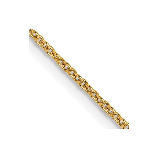 14k 1.2mm Cable Chain - Solomon Jewelers