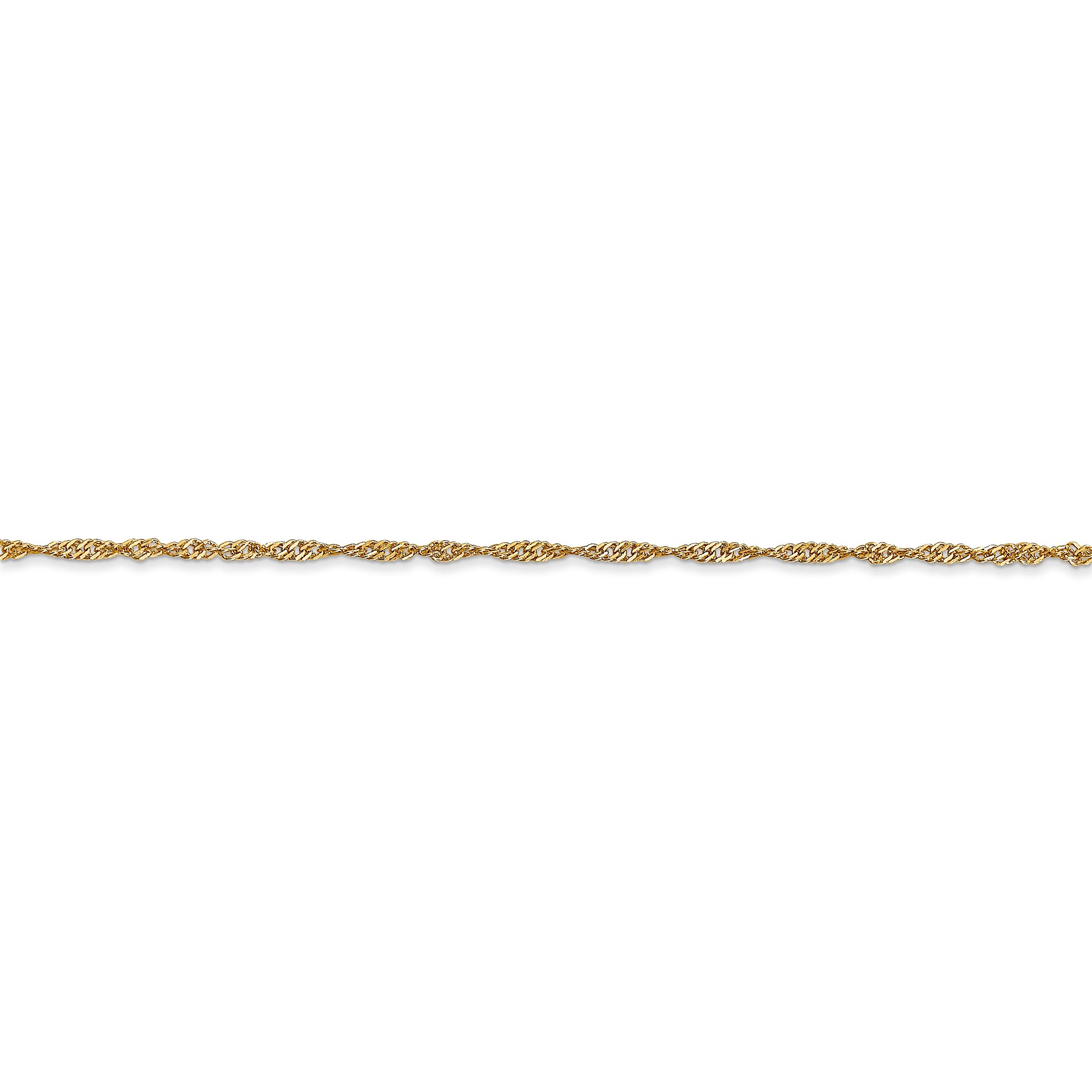 14k 1.4mm Singapore Chain - Solomon Jewelers