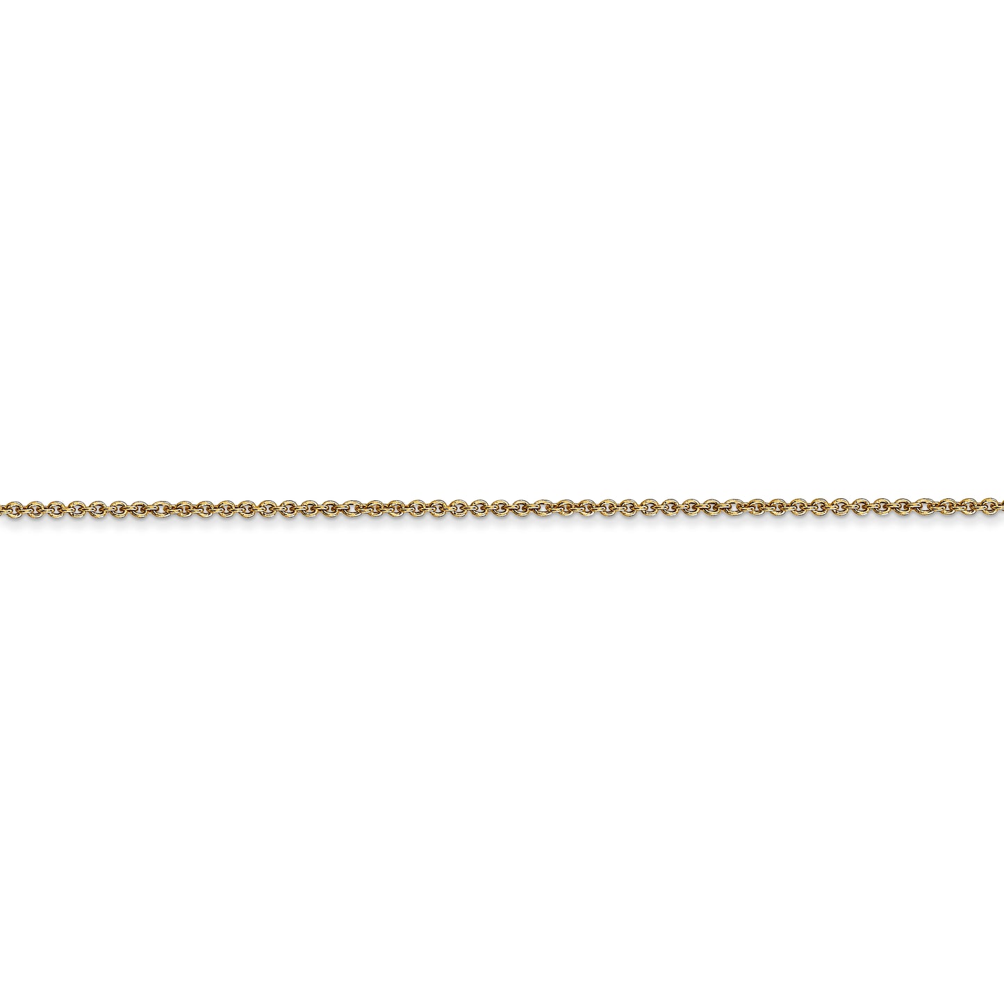 14k 1mm Round Open Link Cable Chain - Solomon Jewelers