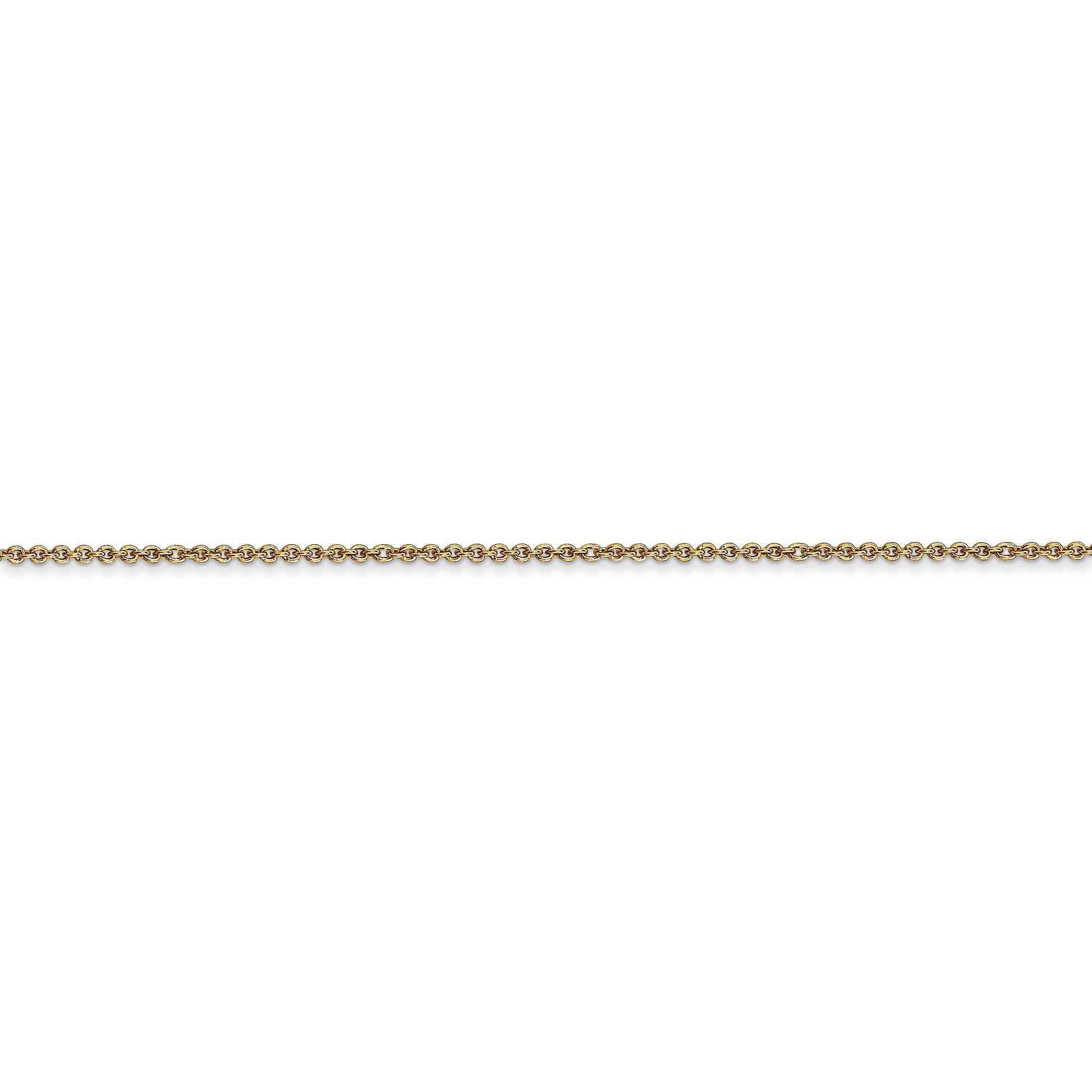 14k 1mm Round Open Link Cable Chain - Solomon Jewelers