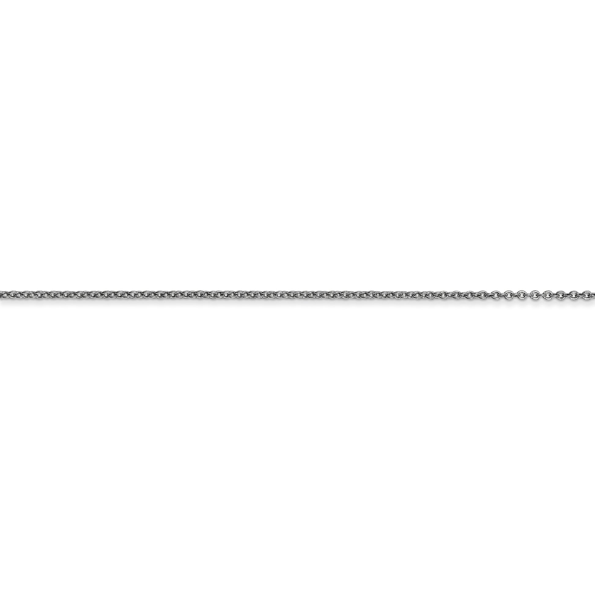 14k WG .9mm Cable with Lobster Clasp Chain - Solomon Jewelers