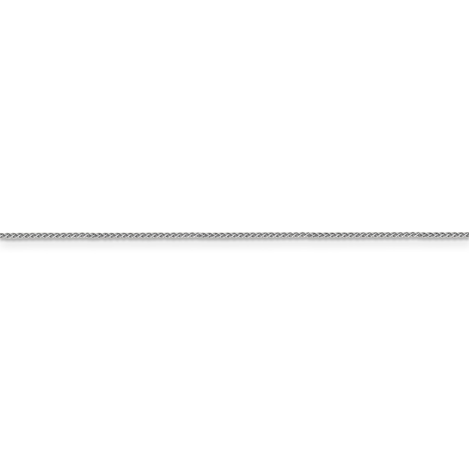 14k WG .85mm Spiga with Lobster Clasp Chain - Solomon Jewelers