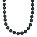 14k-white-gold-5-6mm-round-black-saltwater-akoya-cultured-pearl-necklace-SolomonJeweler-Wichita-KS-CustomJewelry