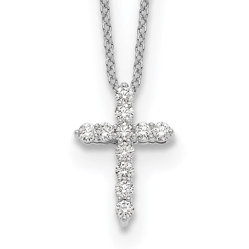 14k-white-gold-diamond-cross-18-inch-necklace-SolomonJeweler-Wichita-KS-CustomJewelry