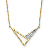 14k-polished-diamond-geometric-fashion-necklace-SolomonJeweler-Wichita-KS-CustomJewelry