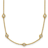14k-diamond-station-cable-necklace-SolomonJeweler-Wichita-KS-CustomJewelry