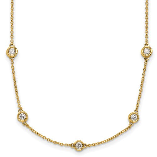 14k-diamond-station-cable-necklace-SolomonJeweler-Wichita-KS-CustomJewelry
