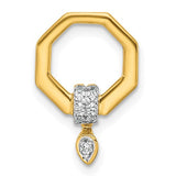 14k-polished-diamond-octagon-chain-slide-SolomonJeweler-Wichita-KS-CustomJewelry