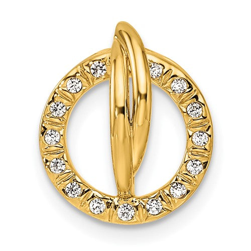 14k-polished-diamond-open-circle-chain-slide-SolomonJeweler-Wichita-KS-CustomJewelry