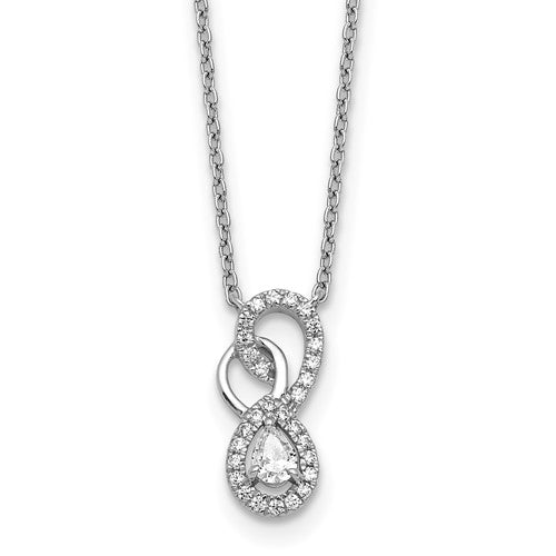 14k-white-gold-polished-diamond-infinity-necklace-SolomonJeweler-Wichita-KS-CustomJewelry
