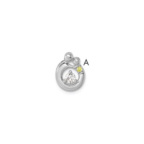 14k-wg-1-birthstone-and-dia-mother-child-chain-slide-semi-mount-SolomonJeweler-Wichita-KS-CustomJewelry