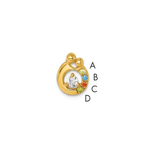 14k-4-birthstone-and-dia-mother-child-chain-slide-semi-mount-SolomonJeweler-Wichita-KS-CustomJewelry