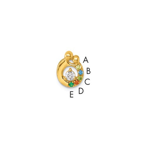 14k-5-birthstone-and-dia-mother-child-chain-slide-semi-mount-SolomonJeweler-Wichita-KS-CustomJewelry