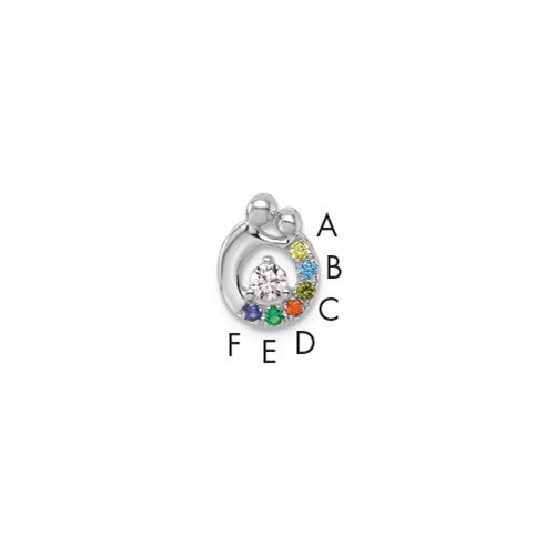 14k-wg-6-birthstone-and-dia-mother-child-chain-slide-semi-mount-SolomonJeweler-Wichita-KS-CustomJewelry
