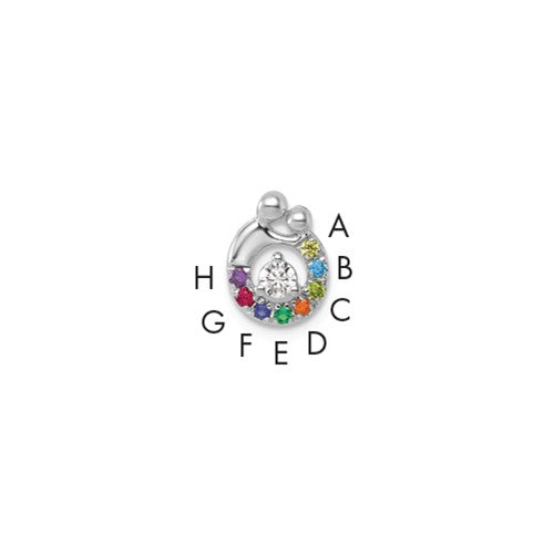 14k-wg-8-birthstone-and-dia-mother-child-chain-slide-semi-mount-SolomonJeweler-Wichita-KS-CustomJewelry