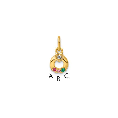 14k-dia-heart-w-3-birthstone-mothers-circle-pendant-semi-mount-SolomonJeweler-Wichita-KS-CustomJewelry