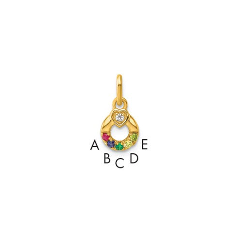 14k-dia-heart-w-5-birthstone-mothers-circle-pendant-semi-mount-SolomonJeweler-Wichita-KS-CustomJewelry