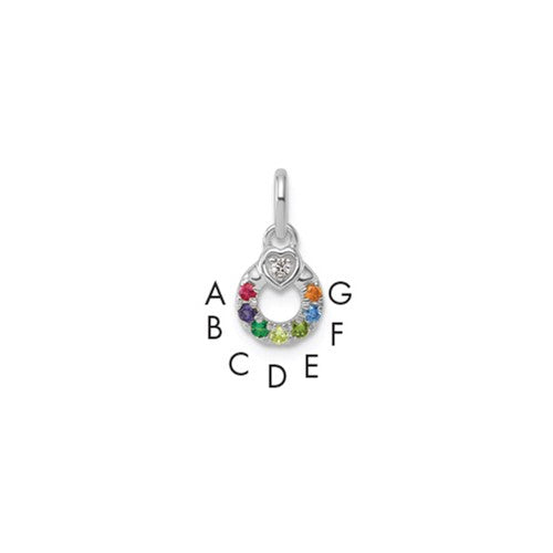 14k-wg-dia-heart-w-7-birthstone-mothers-circle-pend-semi-mount-SolomonJeweler-Wichita-KS-CustomJewelry