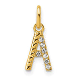 14k-twisted-with-05-ct-diamond-initial-a-charm-SolomonJeweler-Wichita-KS-CustomJewelry