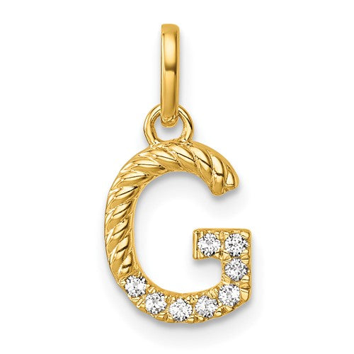 14k-twisted-07-ct-diamond-initial-g-charm-SolomonJeweler-Wichita-KS-CustomJewelry