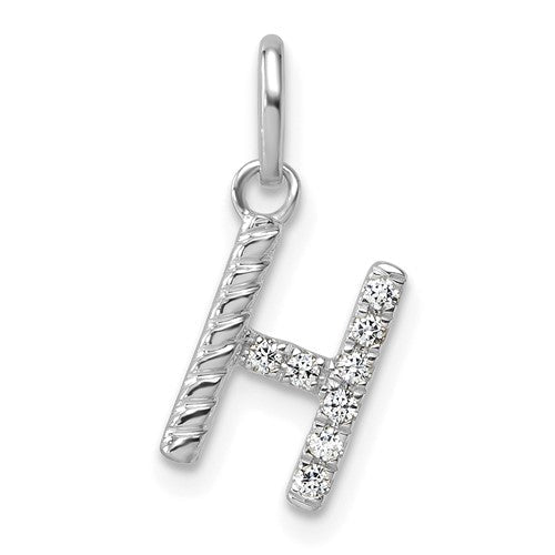 14k-white-gold-twisted-07-ct-diamond-initial-h-charm-SolomonJeweler-Wichita-KS-CustomJewelry