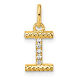 14k-twisted-05-ct-diamond-initial-i-charm-SolomonJeweler-Wichita-KS-CustomJewelry