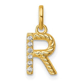 14k-twisted-05-ct-diamond-initial-r-charm-SolomonJeweler-Wichita-KS-CustomJewelry
