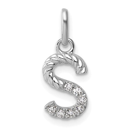 14k-white-gold-twisted-07-ct-diamond-initial-s-charm-SolomonJeweler-Wichita-KS-CustomJewelry