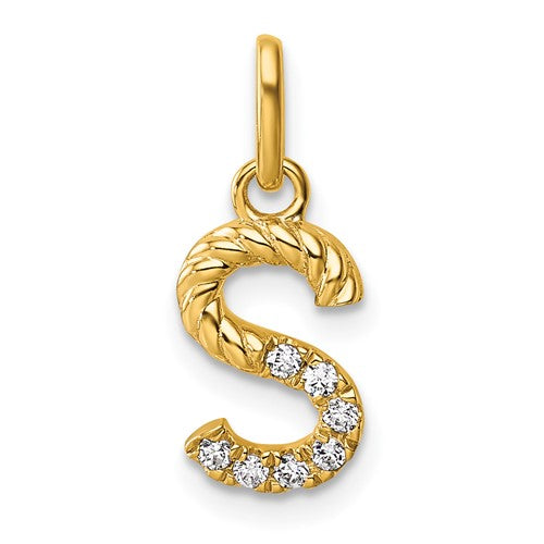 14k-twisted-07-ct-diamond-initial-s-charm-SolomonJeweler-Wichita-KS-CustomJewelry