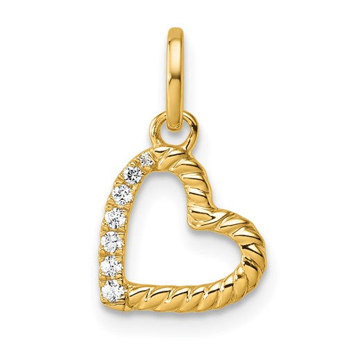 14k-polished-diamond-twisted-heart-pendant-SolomonJeweler-Wichita-KS-CustomJewelry