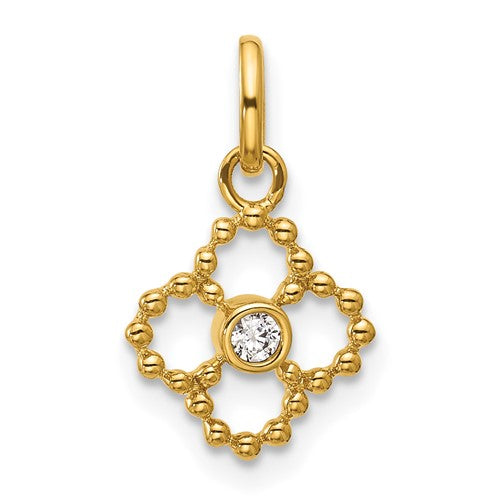 14k-polished-diamond-beaded-floral-pendant-SolomonJeweler-Wichita-KS-CustomJewelry
