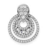 14k-white-gold-polished-diamond-layered-circles-chain-slide-SolomonJeweler-Wichita-KS-CustomJewelry