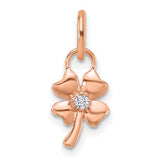 14k-rose-gold-polished-diamond-four-leaf-clover-charm-SolomonJeweler-Wichita-KS-CustomJewelry