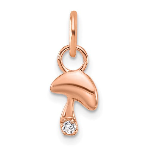 14k-rose-gold-polished-diamond-mushroom-charm-SolomonJeweler-Wichita-KS-CustomJewelry