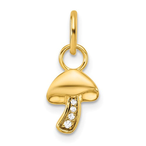 14k-polished-diamond-mushroom-charm-SolomonJeweler-Wichita-KS-CustomJewelry