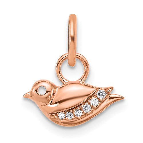 14k-rose-gold-polished-diamond-bird-charm-SolomonJeweler-Wichita-KS-CustomJewelry
