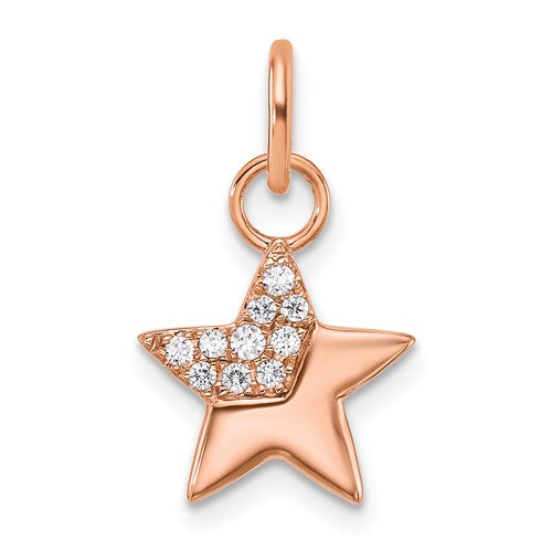 14k-rose-gold-polished-diamond-star-charm-SolomonJeweler-Wichita-KS-CustomJewelry