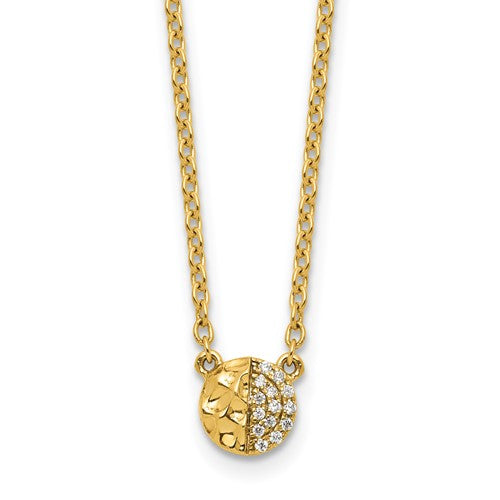 14k-polished-and-hammered-diamond-disk-necklace-SolomonJeweler-Wichita-KS-CustomJewelry