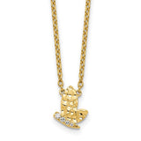 14k-polished-and-hammered-diamond-butterfly-necklace-SolomonJeweler-Wichita-KS-CustomJewelry
