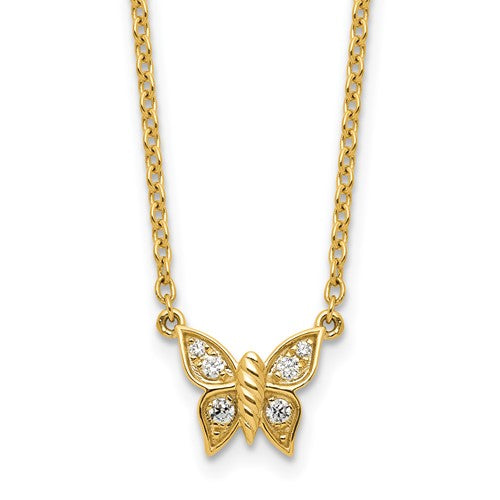 14k-polished-diamond-butterfly-necklace-SolomonJeweler-Wichita-KS-CustomJewelry