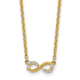 14k-polished-and-beaded-diamond-infinity-necklace-SolomonJeweler-Wichita-KS-CustomJewelry