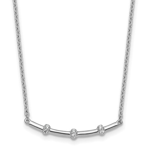 14k-white-gold-polished-diamond-bar-necklace-SolomonJeweler-Wichita-KS-CustomJewelry